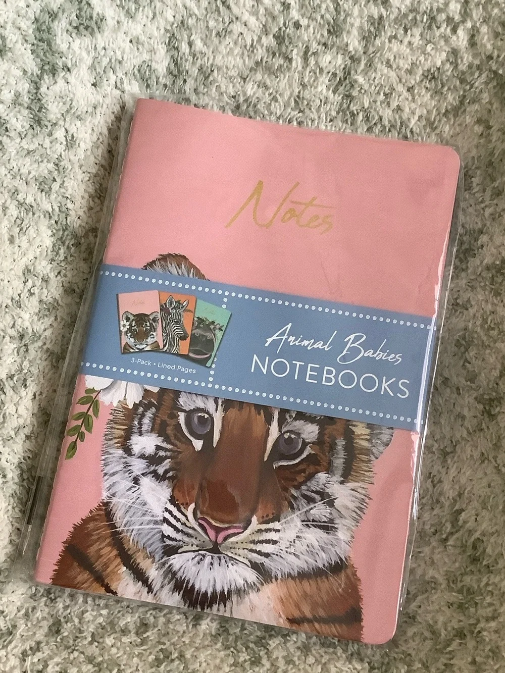 Animal Babies Journal Notebook Trio 3pack lined NWT by OCS Designs 5.75”x8.25”